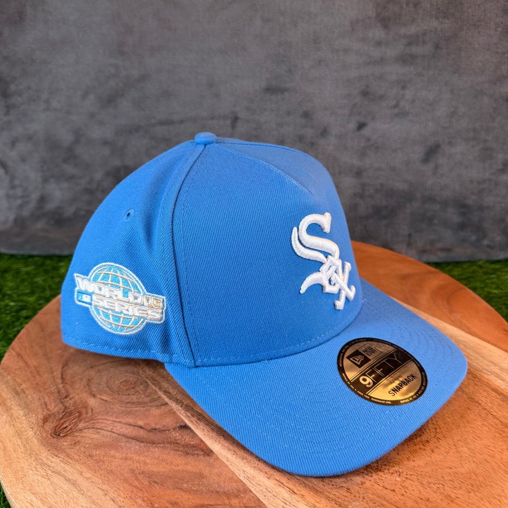 New‎ Era Chicago White Sox 9FIFTY Snapback World Series Baseball Cap Blue NWT